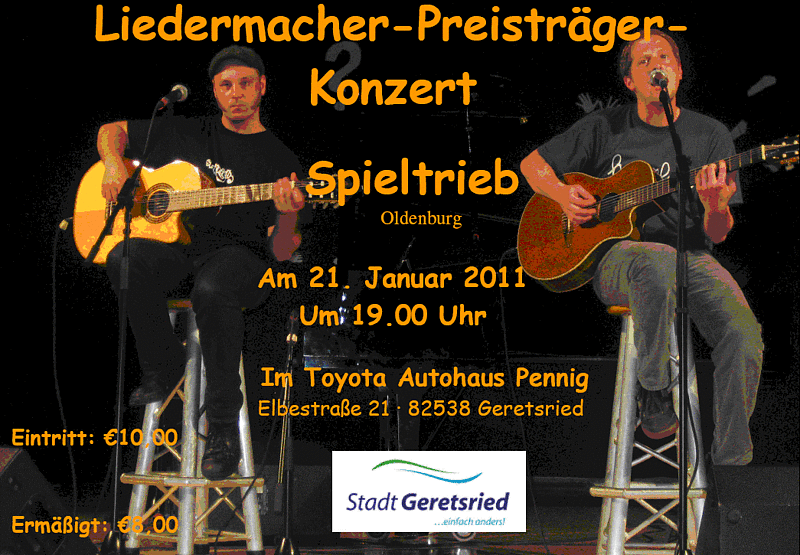 Liedermacher Konzert am 21.01.2011