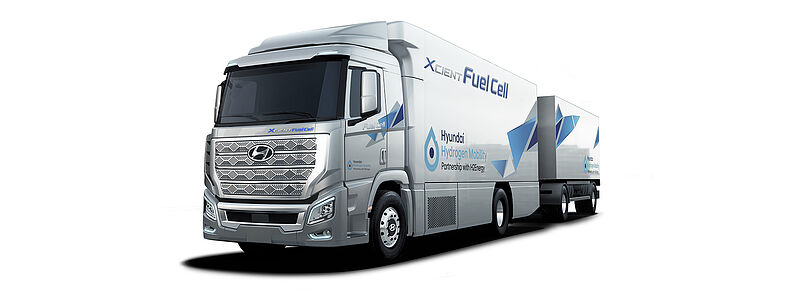Einzigartiges Wasserstoff-Ökosystem mit Hyundai Brennstoffzellen-Lkw