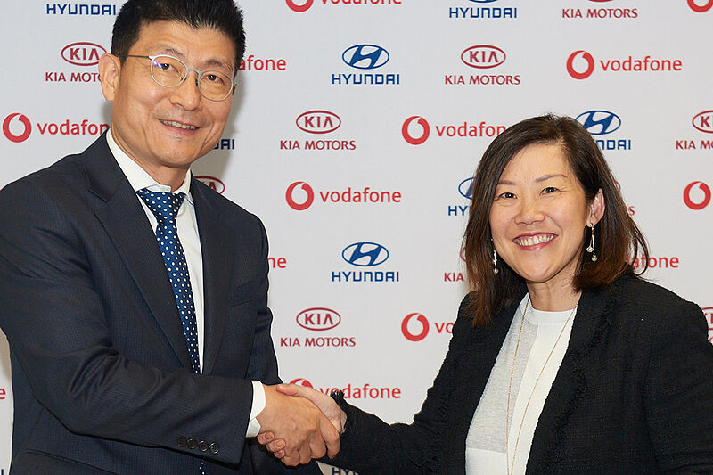 Hyundai Motor Group geht strategische Partnerschaft mit Vodafone ein