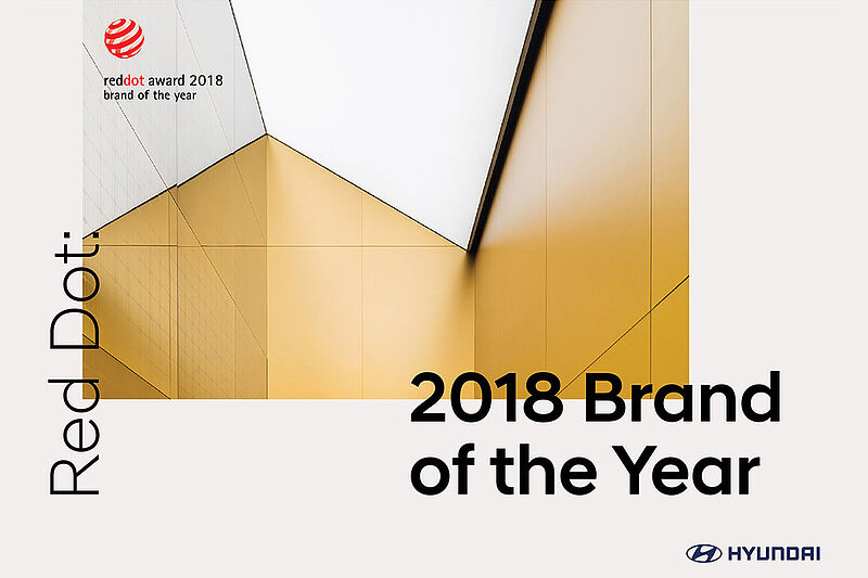 Hyundai Motor erhält Titel "Red Dot: Brand of the Year 2018"